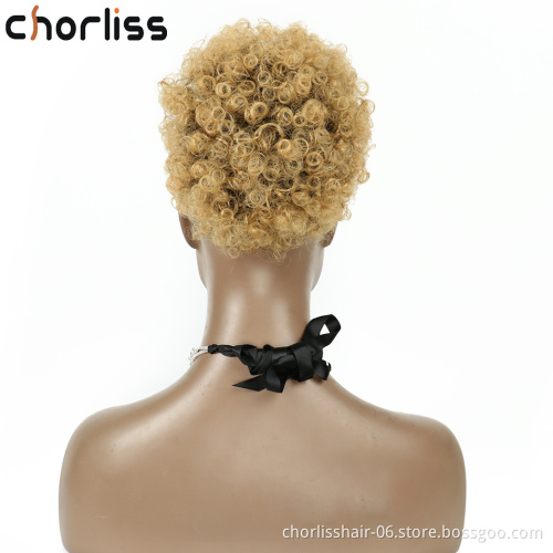 Factory Price Top Quality Chorliss For Black Women Explosive Chignon Synthetic Puff Drawstring Ponytail Chignon Bun Hair